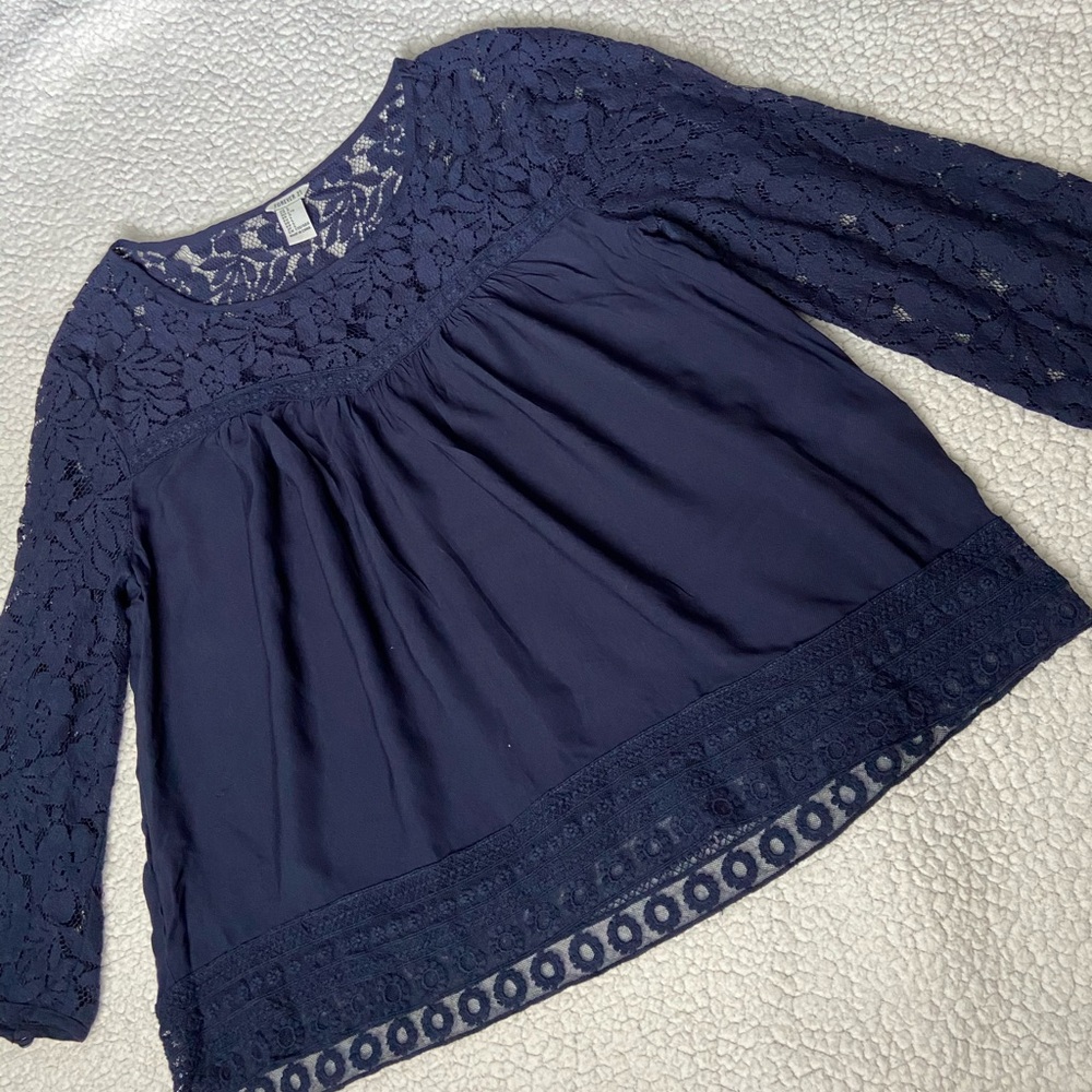 Navy blouse